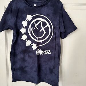 Cotton On Blue and White Graphic Short Sleeve Tee